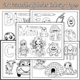 26 Printable Alphabet Coloring Pages Worksheets for Kids