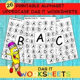 26 Printable Alphabet Uppercase Dab It Worksheets, Preschool