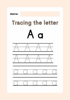 Preview of 26 Printable Trace the Alphabet Worksheets. ABC Handwriting Practice