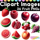26 Realistic Fruit Clipart Images PNGs Commercial Personal Use