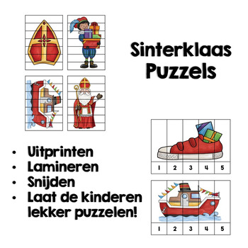 Alternatief voorstel voorspelling Oorzaak 26 Sinterklaas Puzzels - gratis - by Bright Stars Store | TPT