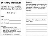 26 Story Treehouse, high interest book study, editable, no prep