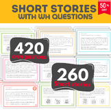 260 Short Stories WH Question What Who Where When How Why 