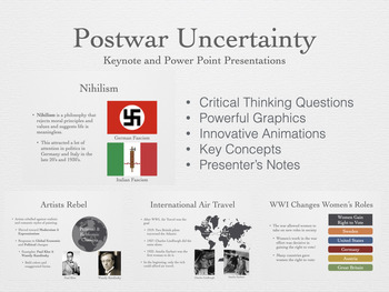 Preview of 27.1 Postwar Uncertainty History Presentations
