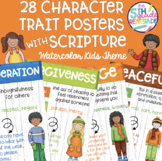 28 Character Trait Posters With Scripture Bible Verses Wat