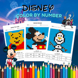 27 Disney Color by Number | Disney Coloring Pages | Early 