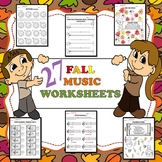 27 Fall Music Worksheets