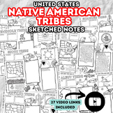 27 Native American Tribes Sketched Design Notes BUNDLE - F