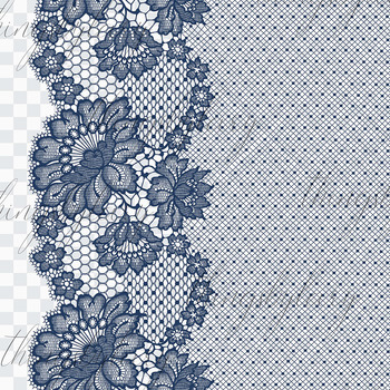 Navy Blue Lace Corners Clipart vintage lace overlays wedding clipart digital lace borders embellishments Lace png clip art