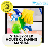 27 House Cleaning Life Skills Cards - Step-by-Step Support