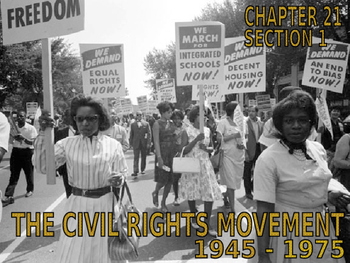 Preview of 27 - The Civil Rights Movement - PowerPoint Notes
