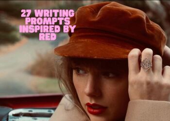 Preview of 27 Writing Prompts Inspired by Taylor Swift's album RED, bellringers, homework