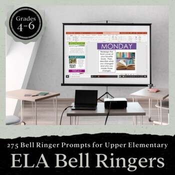 Preview of 275 ELA Bell Ringers for Entire School Year: Upper Elementary Grades 4-6