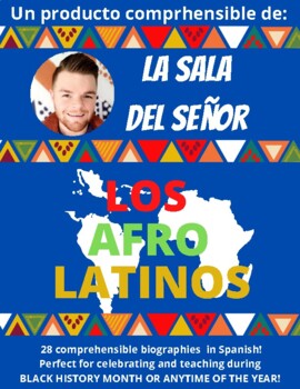 Preview of 28 Afrolatino Bios in SPANISH