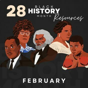 Preview of 28 Black History Month SHORT Resources for WARM UPS, BELLRINGERS