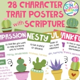 28 Character Trait Posters With Scripture Bible Verses -Ca