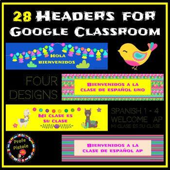 28 Colorful Llama Headers For Google Classroom Distance Learning