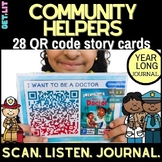 28 Community Helpers QR code story read-alouds for Listeni
