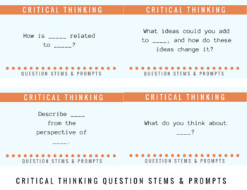 question stems to provoke critical thinking