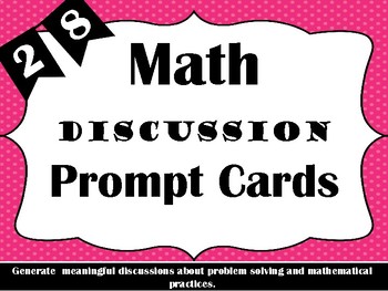 Preview of Math Discussion Starters