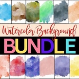 Get Bundle - Watercolor Splashes Background Clip Arts - Co