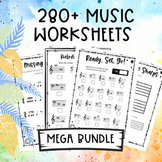 280+ Teaching Music Theory Worksheets: Note/Intervals/ Rhy