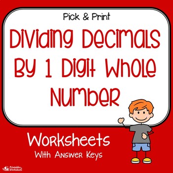 Teaching Dividing Decimals By Single Digit Whole Number, Divide Decimals Grade 5