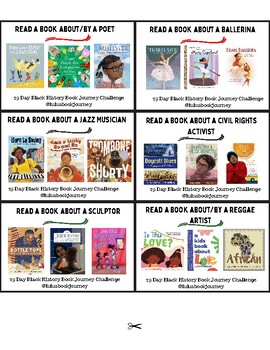 Preview of 29 Day Black History Book Journey Challenge: Cards + Book List