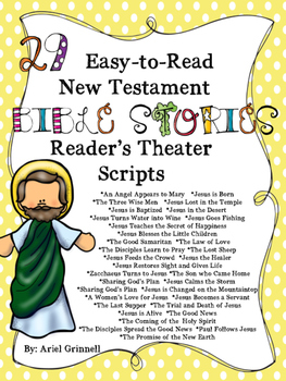Preview of 29 "Easy-to-Read" New Testament Bible Story Reader's Theater Scripts