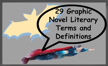 Preview of 29 Graphic Novel Literary Terms and Definitions