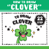 29 STEP TO DRAW "Clover", How to draw Clover Work sheet, S