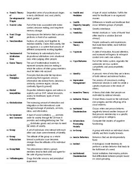 290+ Quick Review Facts - MCAT Psychology & Sociology | TpT