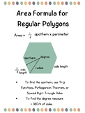 2D & 3D Geometry Formulas Poster