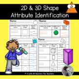 2D & 3D Shape Attribute Identification | Geometry |
