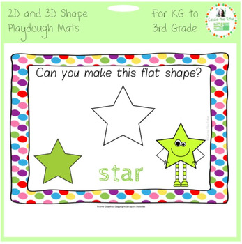 2d 3d Shape Play Dough Mats By Cazzie The Tutor Teachers Pay