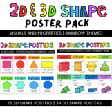 2D & 3D Shape Poster Pack Bundle