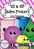 2D & 3D Shape Posters with features