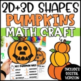 2D & 3D Shapes Activities | Pumpkin Math Craft