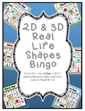 2D & 3D Shapes Bingo with Real Life Objects