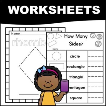 2D and 3D Shapes Worksheets and Activities by ready set learn | TpT