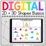 2D + 3D Shapes Digital Basics for Special Ed | Distance Learning