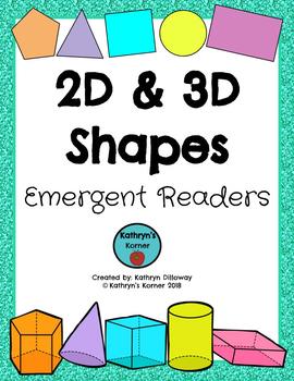 Preview of 2D & 3D Shapes Emergent Readers