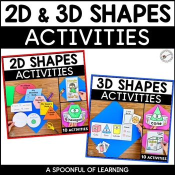 Preview of 2D and 3D Shapes Activities and Worksheets