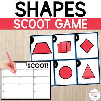 Preview of 2D & 3D Shapes Game | Drawing Shapes | Math SCOOT