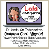 2D & 3D Shapes: Kindergarten Math Lessons, Guided Math, Worksheets & Math Talks