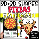 2D & 3D Shapes Math Activity | Shapes Pizza Math Craft