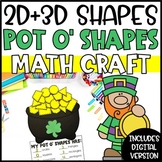 2D & 3D Shapes Math Craft | St. Patricks Day Geometry Math Craft
