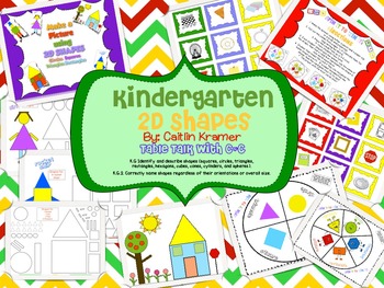 Preview of Shape Unit: 2D and 3D {Kindergarten Geometry}