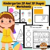 2D And 3D Shapes Worksheets pack - Mother's Day & End of Y