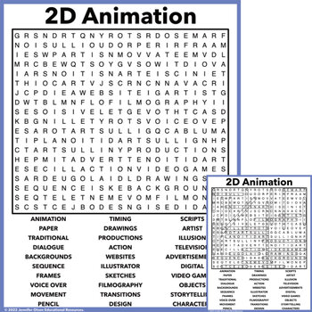 Preview of 2D Animation Word Search